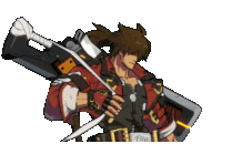 Guilty Gear / Sol middle finger animated spray