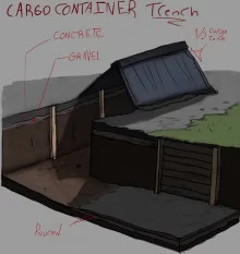 Cargo Container Trench