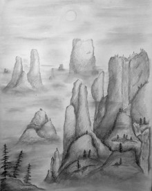 Psythira's cliffs
