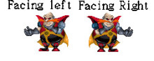 Separate left and right sprites