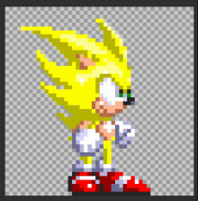 Super Sonic Simple Sprite Movieclip