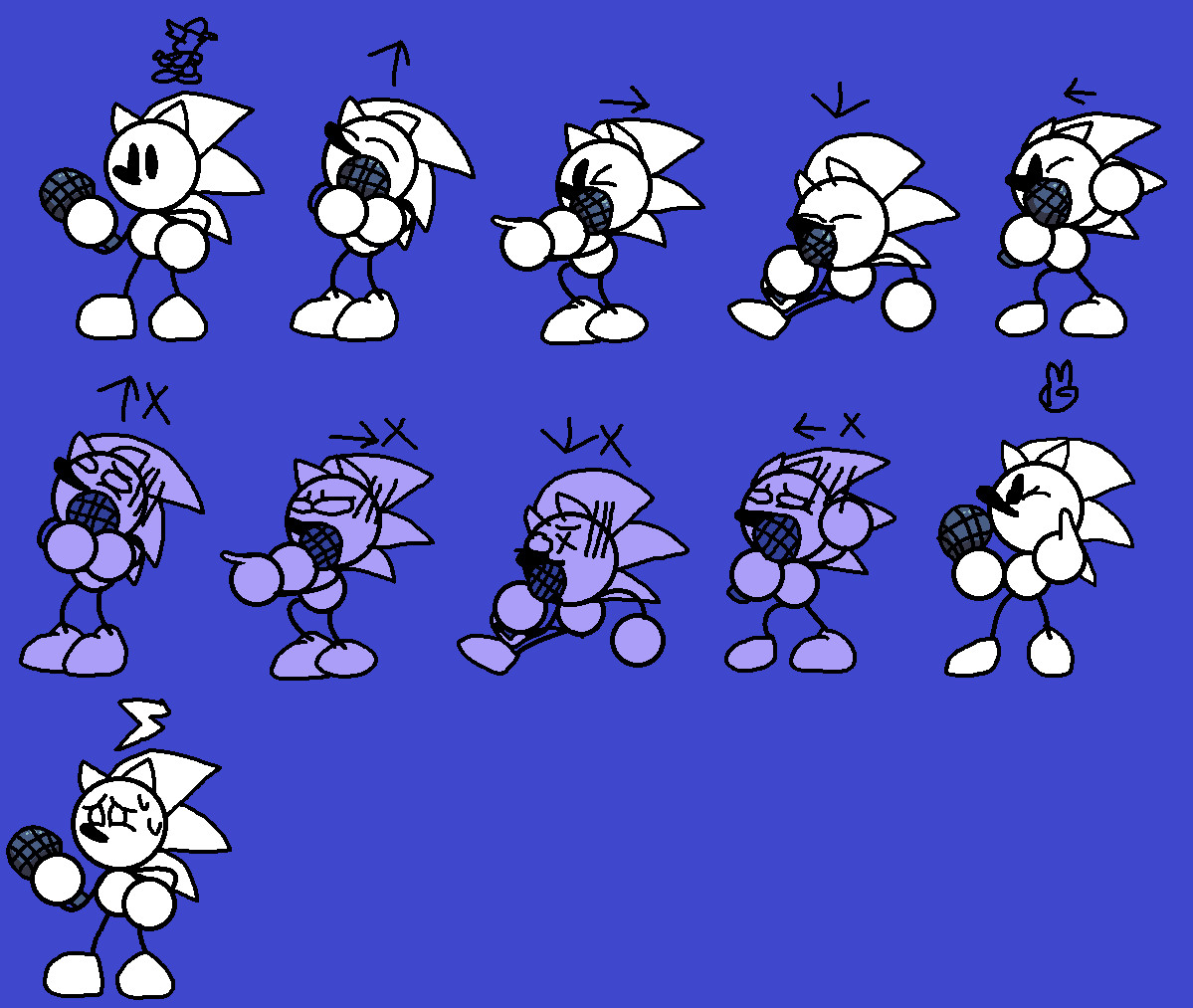 Pixilart - fleetway sprite sheet by blue-blue