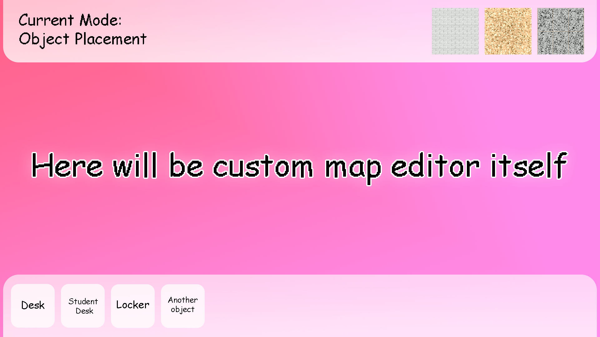 Level Creator UI Concept Art Concept for Baldi's Basics | Baldi Concepts