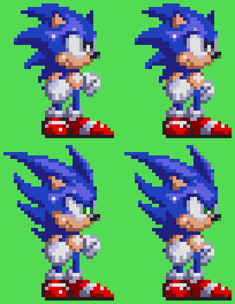 Sonic 3 sprite test - Volkoved - Folioscope