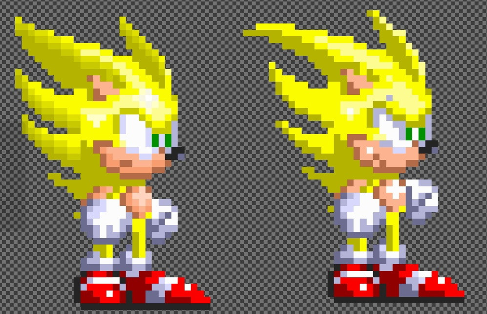 Super sonic pixel art