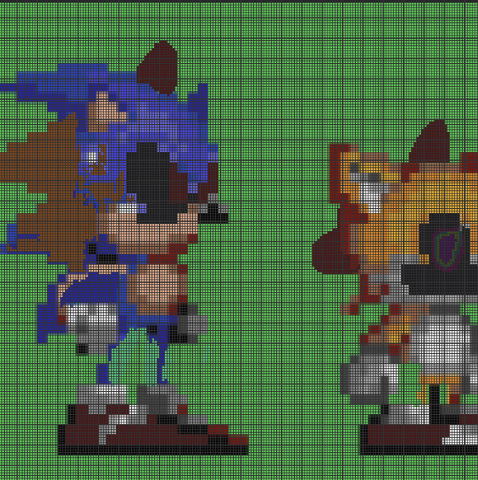 Pixilart - Sonic exe and tails exe by Sonic-Gamer