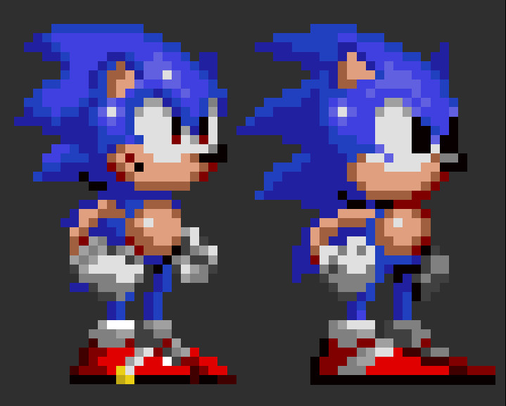 Sonic 2 Sonic Sprites (Absolute and Original) [Sonic the Hedgehog Forever]  [Mods]