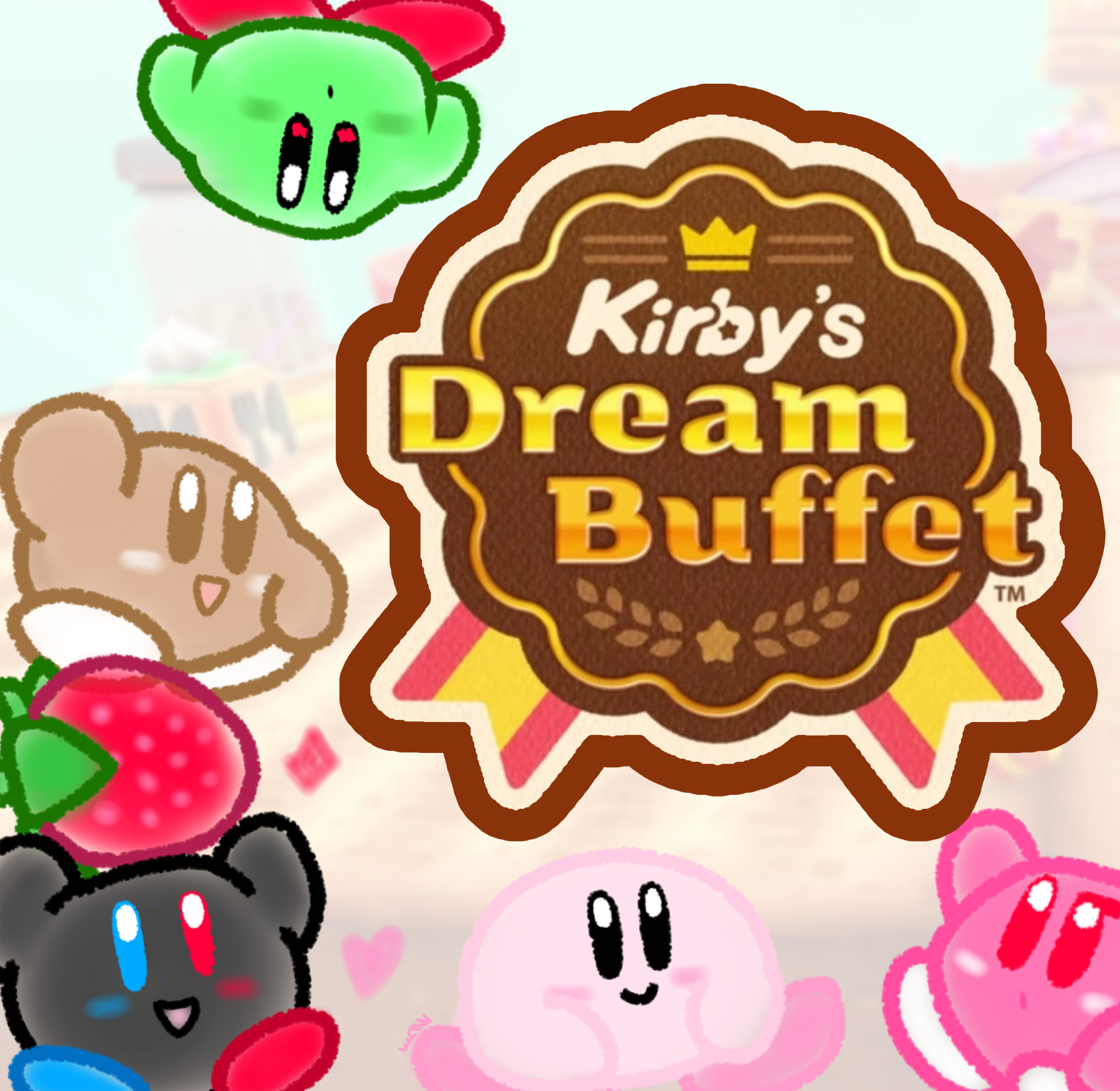 Kirby's Dream Buffet Logo by Sissi_Crossing - Colors Live