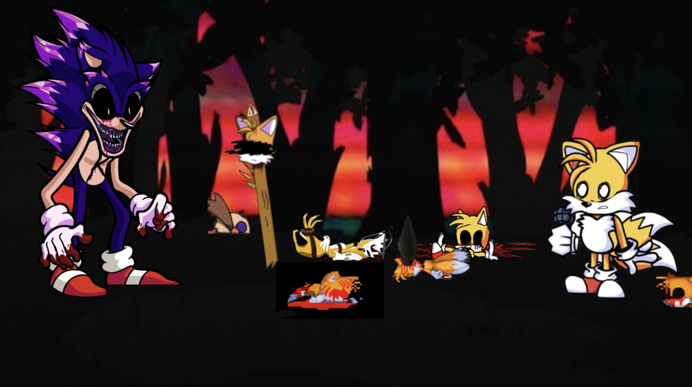 If defeat was a sonic.exe song [Friday Night Funkin'] [Concepts]