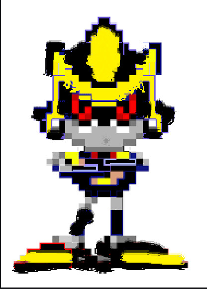 Pixilart - metal sonic full sprite by blue-blue