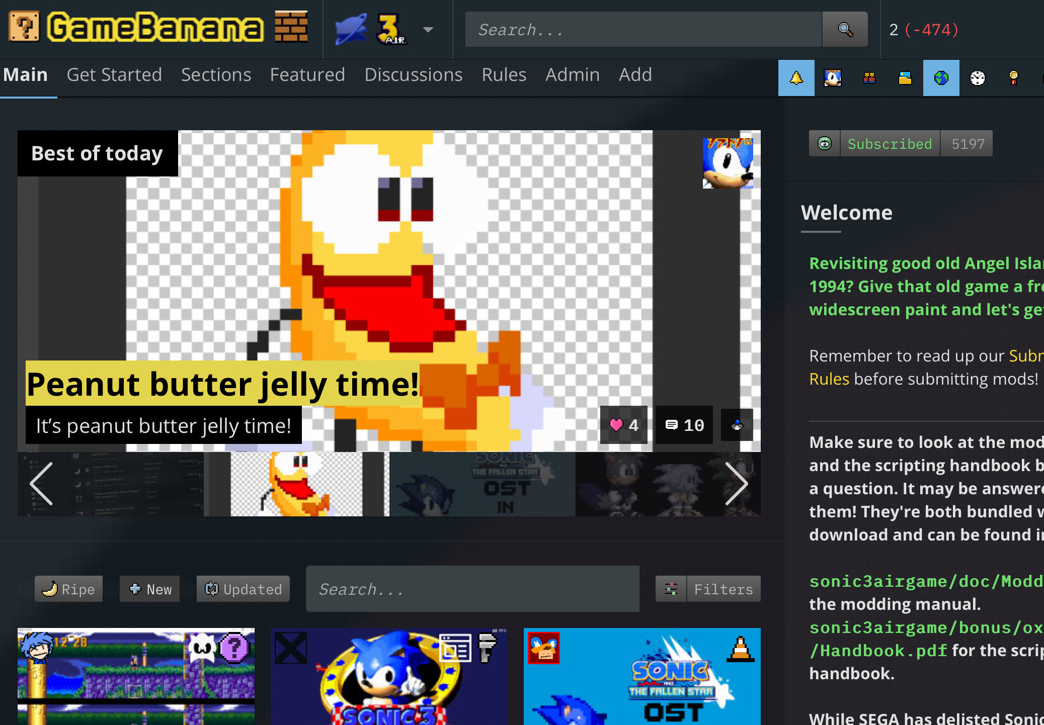 Peanut butter jelly time! [Sonic 3 A.I.R.] [Concepts]