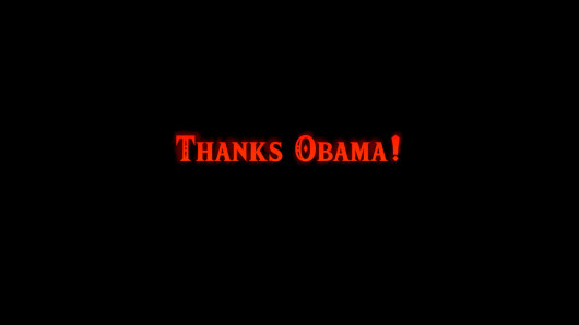 Thanks Obama! Game Over Screen