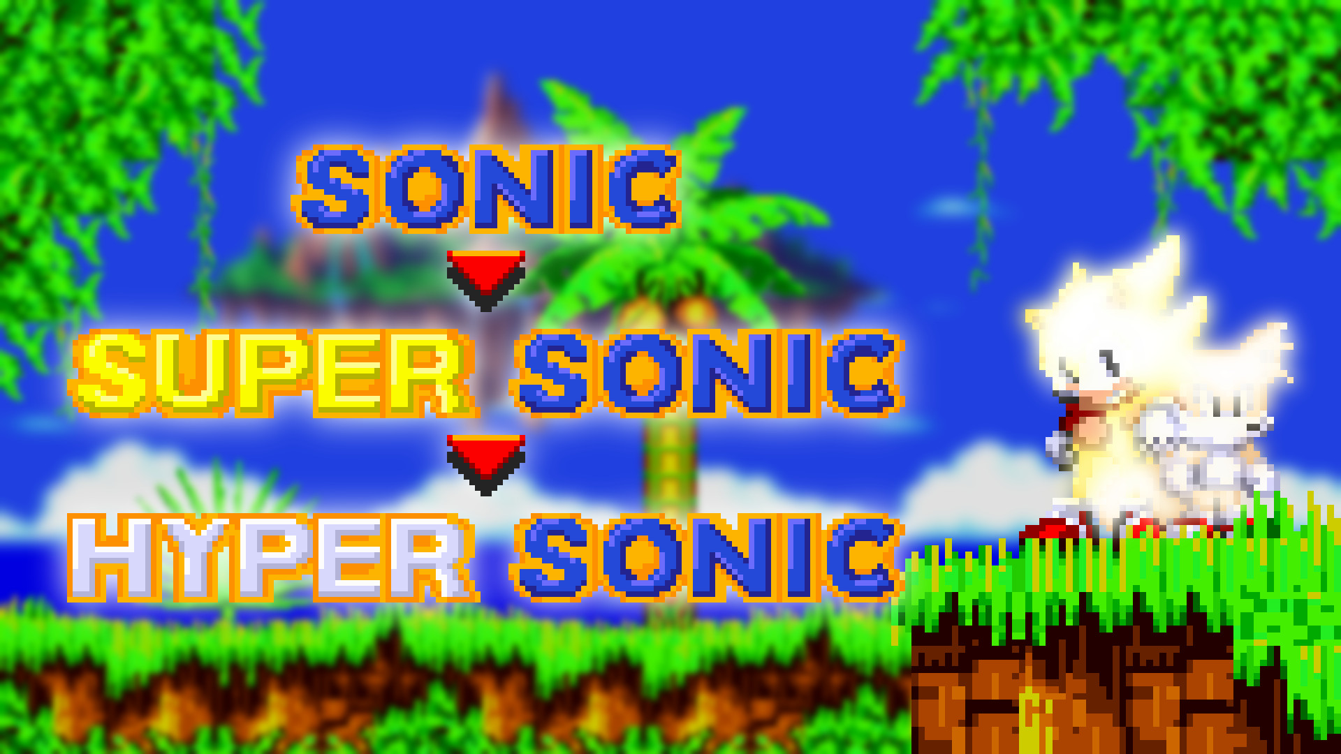 super sonic and hyper sonic in sonic 1