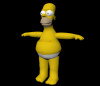 Homer Underwear Model