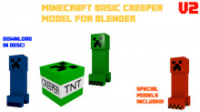 Minecraft Basic Creeper Model (V2)