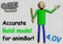 Accurate Baldi model for Anim8or (V4.0)