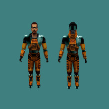 Gordon Freeman & Helmet Player Model (Half-Life)