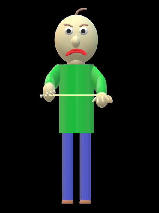 Baldi In Paint 3D 3D Model
