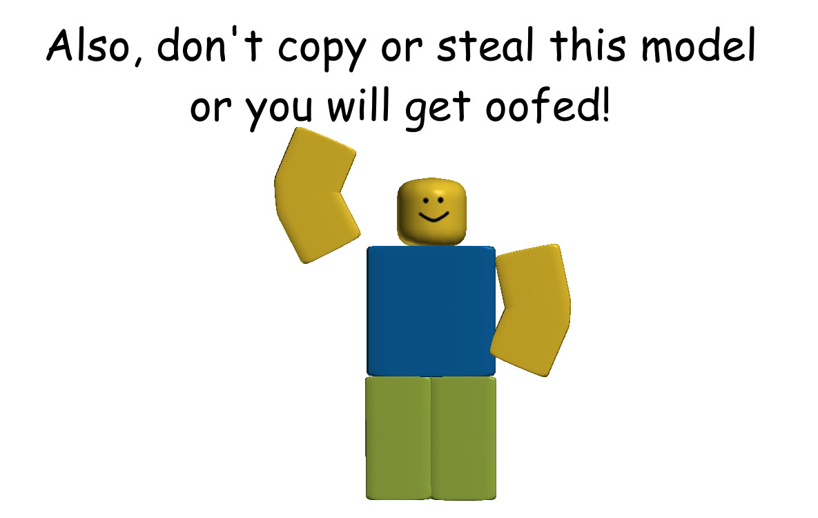 Roblox Noob 3d Model 