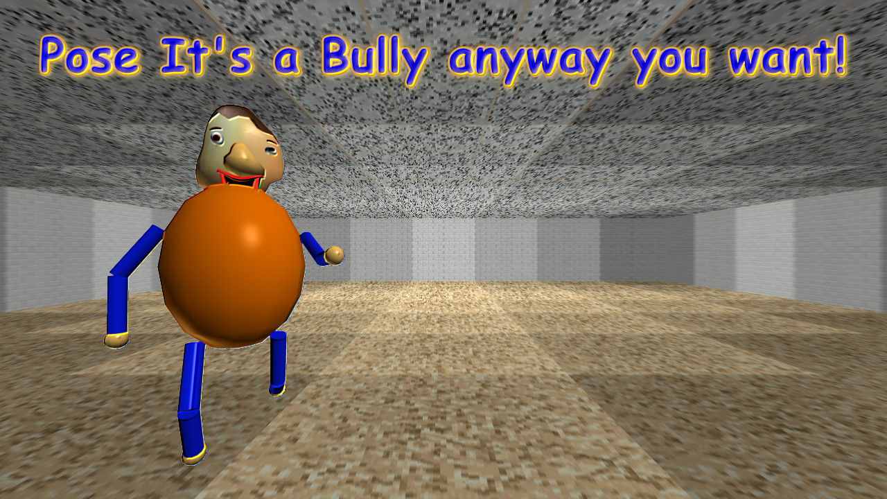 So I Used HaDerpNoobOffical's Anim8or Baldi Model To Create This Custom Baldi's  Basics Plus Title Screen (Credit To HaDerpNoobOffical) : r/BaldisBasicsEdu