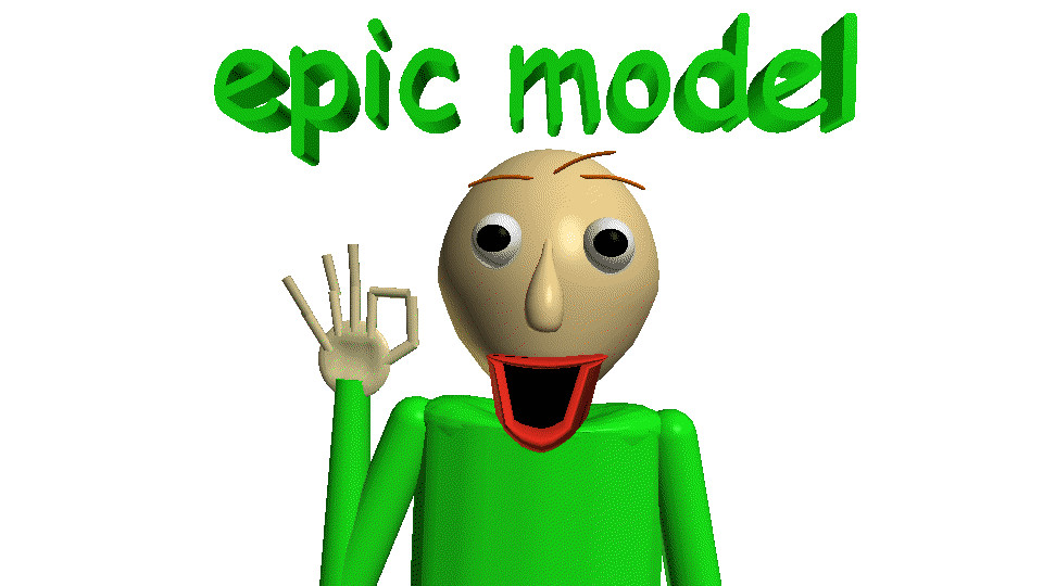 Baldi's model anim8or V7.0 3D Model
