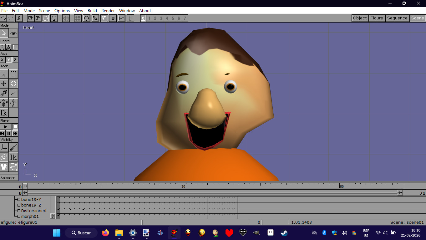 Baldi's Basics Plus Anim8or model Pack V2 3D Model