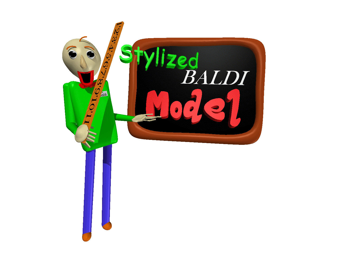 My Stylized Baldi Model 3D Model
