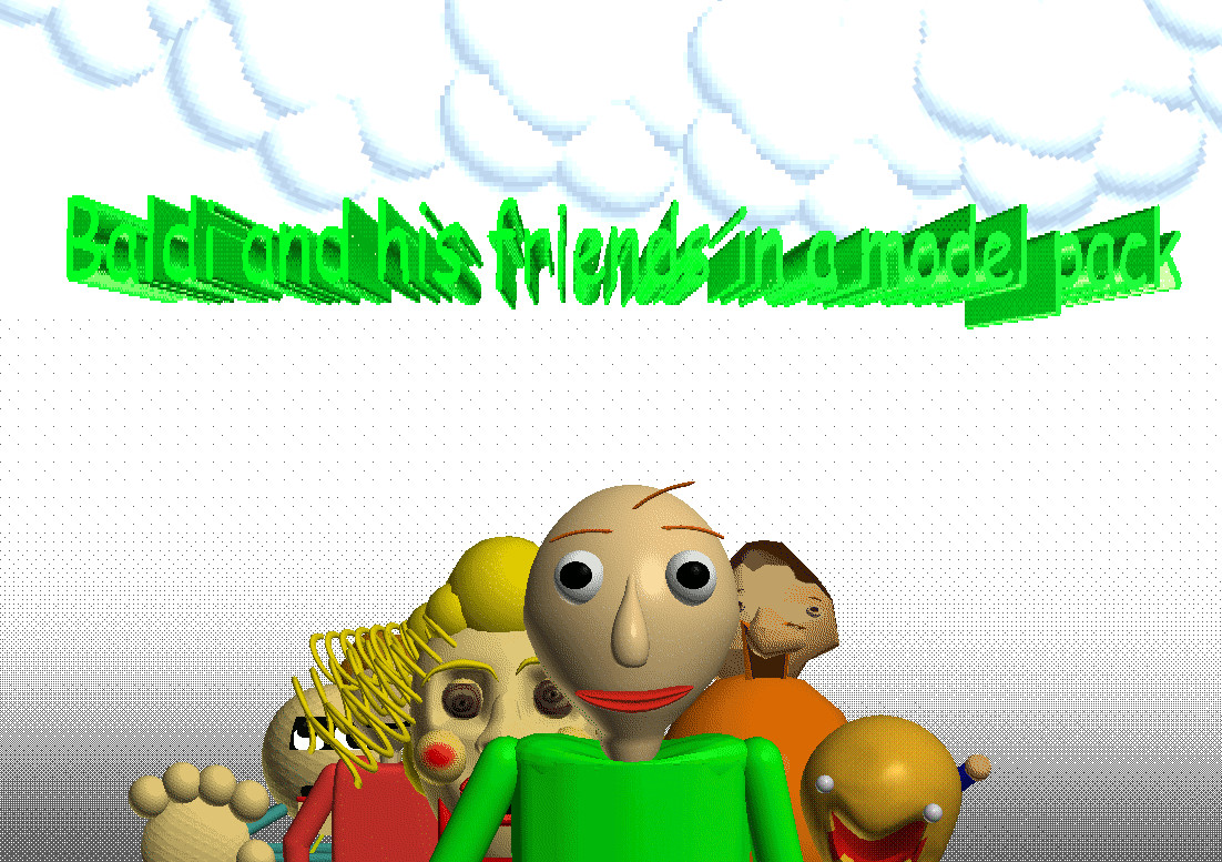 Baldi's basics Plus Model pack, BB+ model pack 3D Model