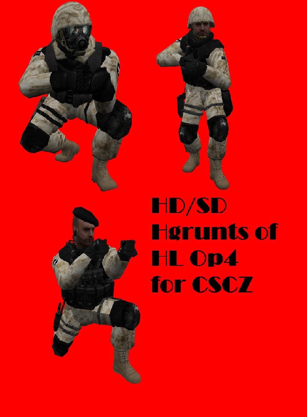Hgrunts H.E.C.U desert camoflage of op4 pack