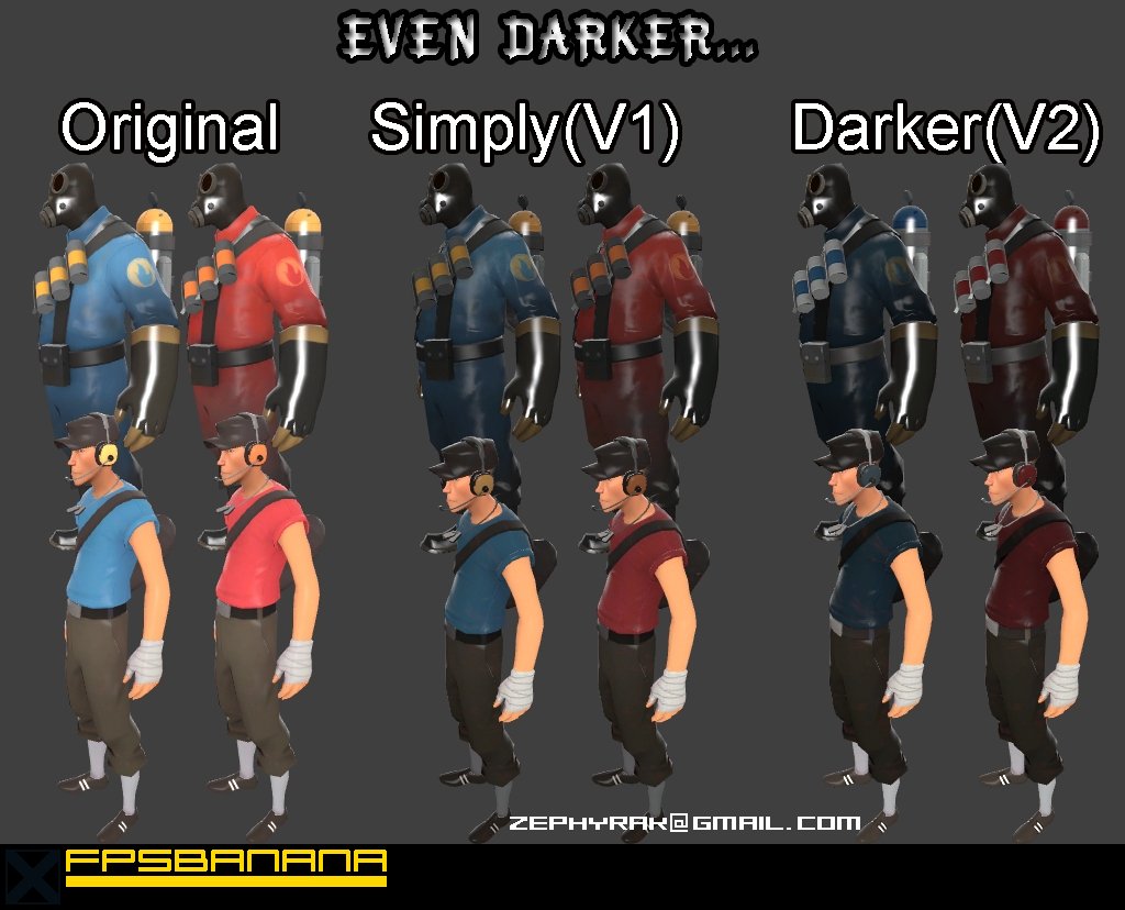 Even Darker Player Models V2 [Team Fortress 2] [Mods]