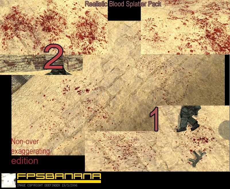 Realistic Blood Splatter Pack