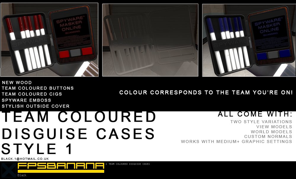 2 Team Coloured Disguise Cases