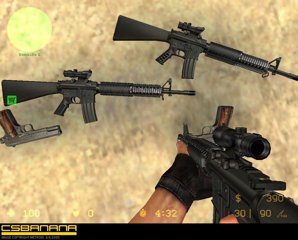 AUG M16A4 Mod for Counter-Strike: Source | CS:S Mods