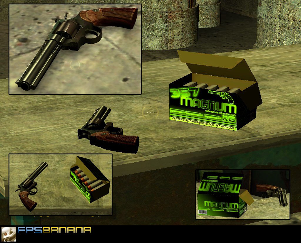 Colt Python World Model + New Ammo Box Mod for Half-Life 2 | HL2 Mods