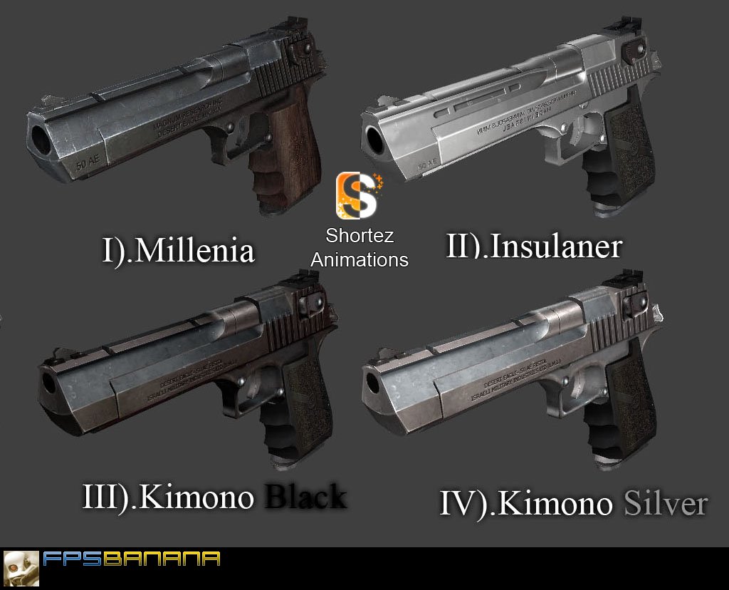 Desert Eagle on Shortez Anims PACK [Counter-Strike: Source] [Mods]