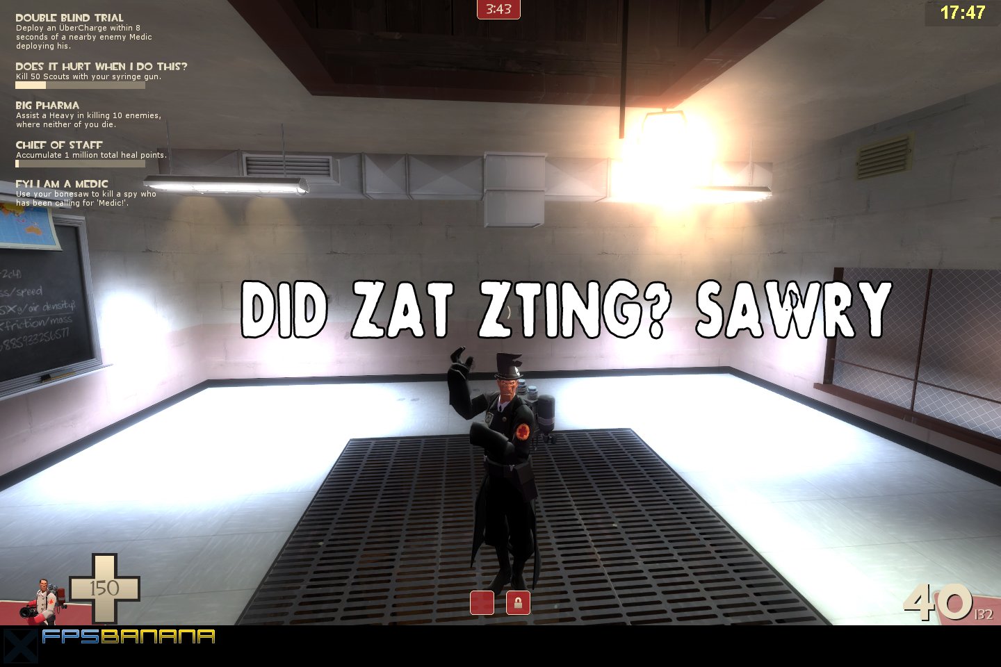 Red Medic wearing black clothes