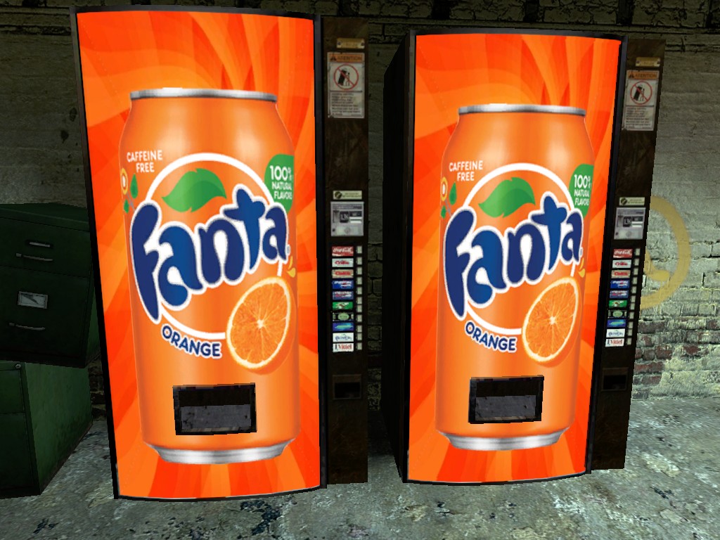 fanta soda machine