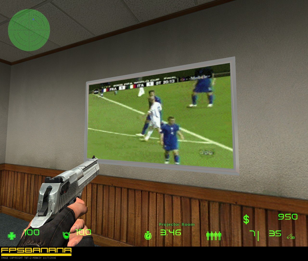 Zidane Office Plasma Screen