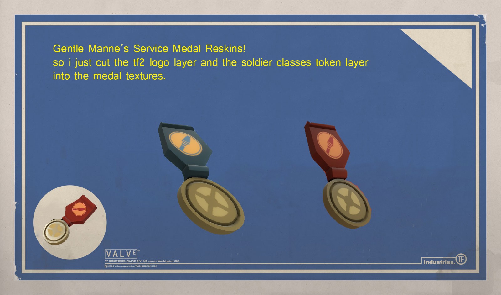 Gentle Manne's Service Medal Reskin!