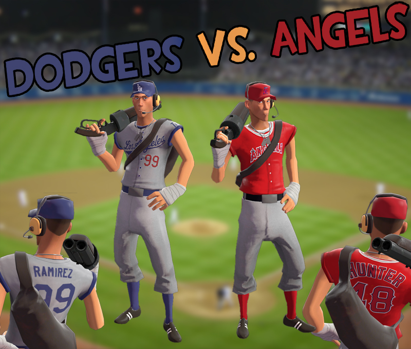 Dodgers Vs. Angels baseball reskin