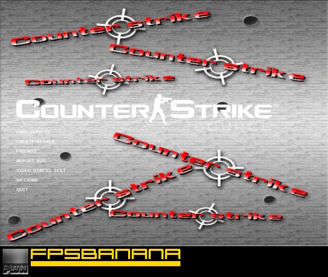 Metallic w/ cstrike logo.