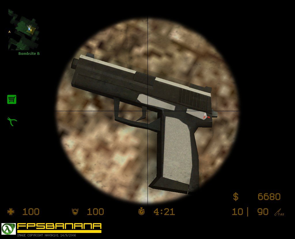 Smooth Black + Silver USP Mod for Counter-Strike: Source | CS:S Mods