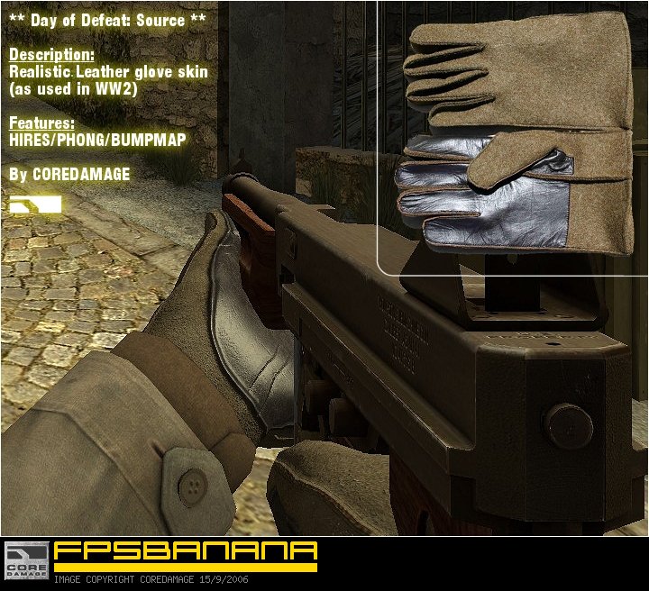 Realistic Leather Gloves Skin [Day Of Defeat: Source] [Mods]