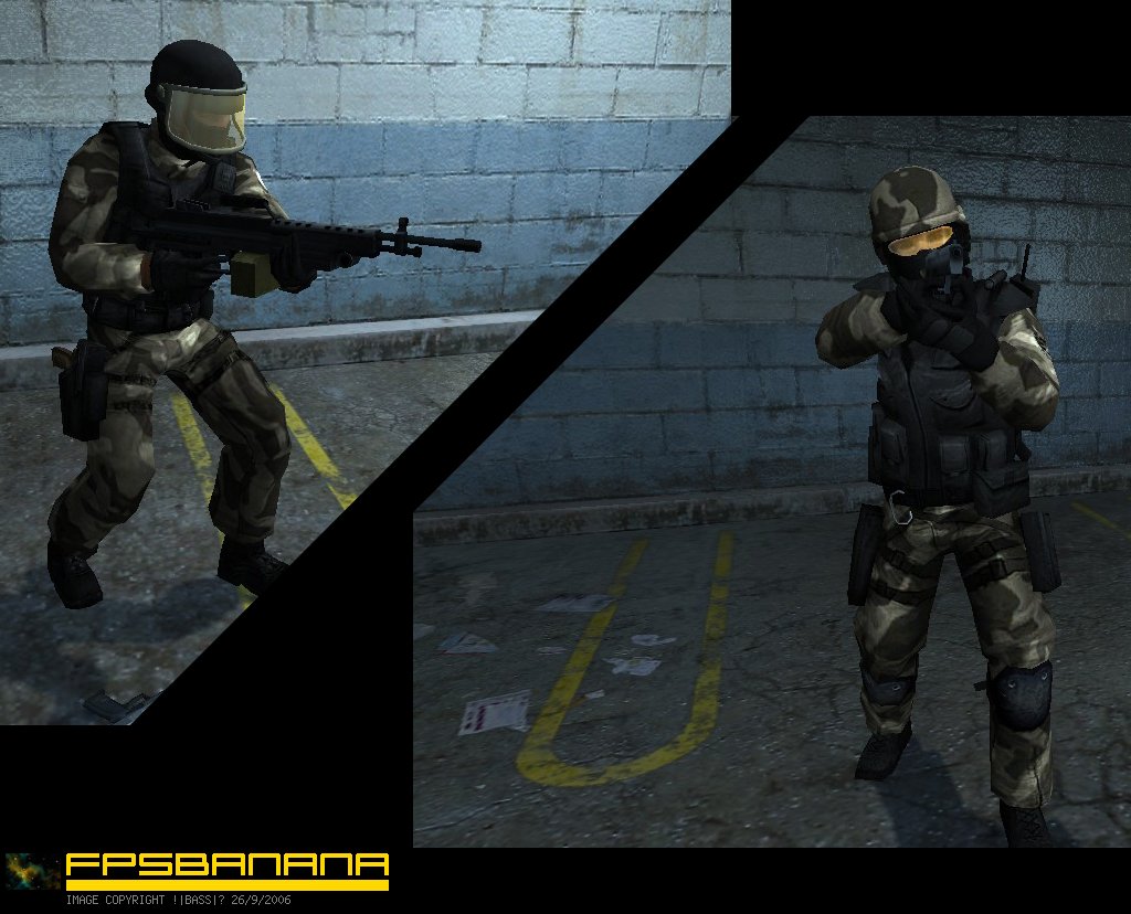 Brown Spikey Camo CT Pack [Counter-Strike: Source] [Mods]