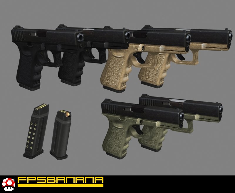 Gamebanana mod. Глок 19 скины. Glock 19 Mod. Глок для ксс. Глок КС соурс.