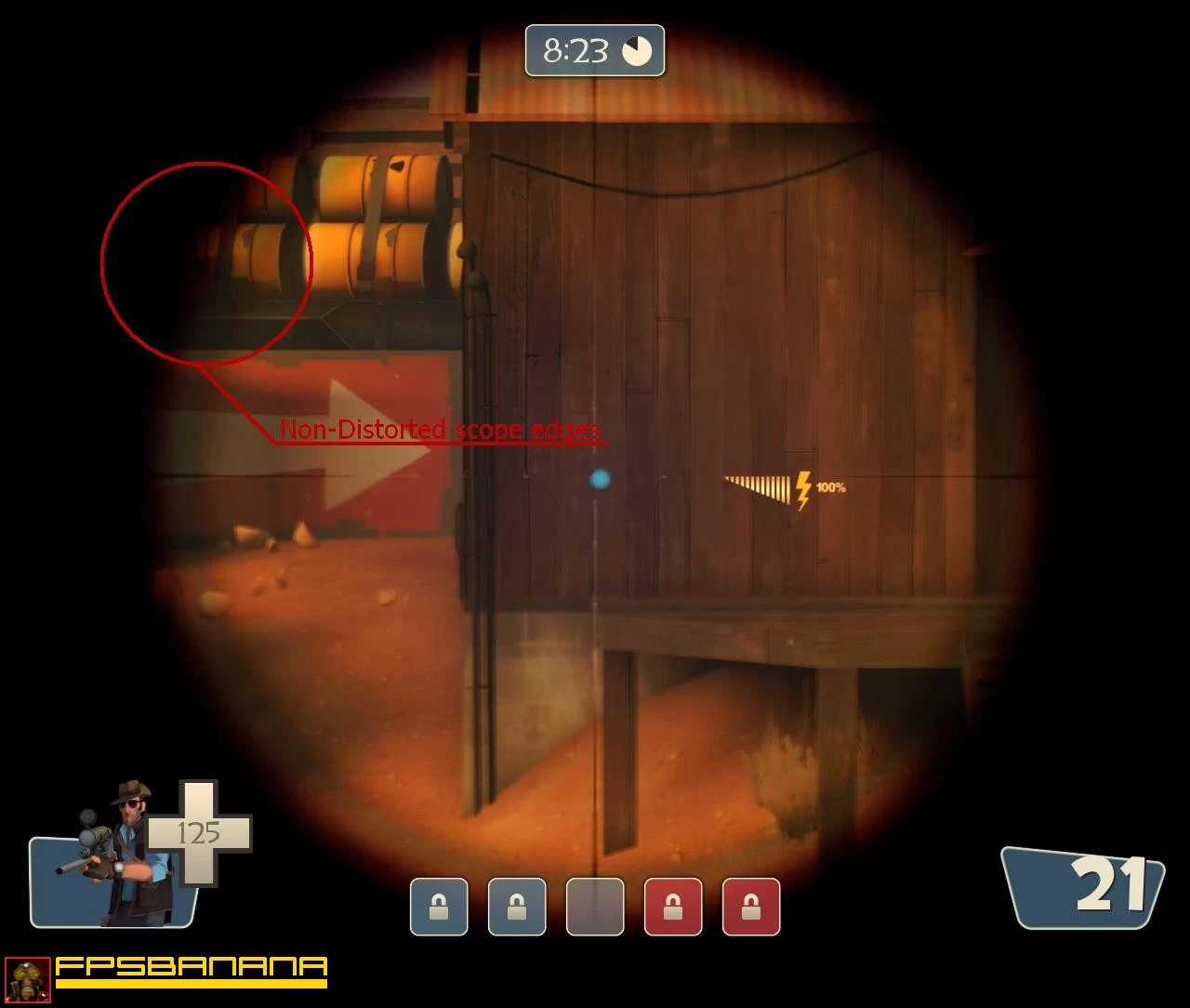 Non-Distorted Scope Edges
