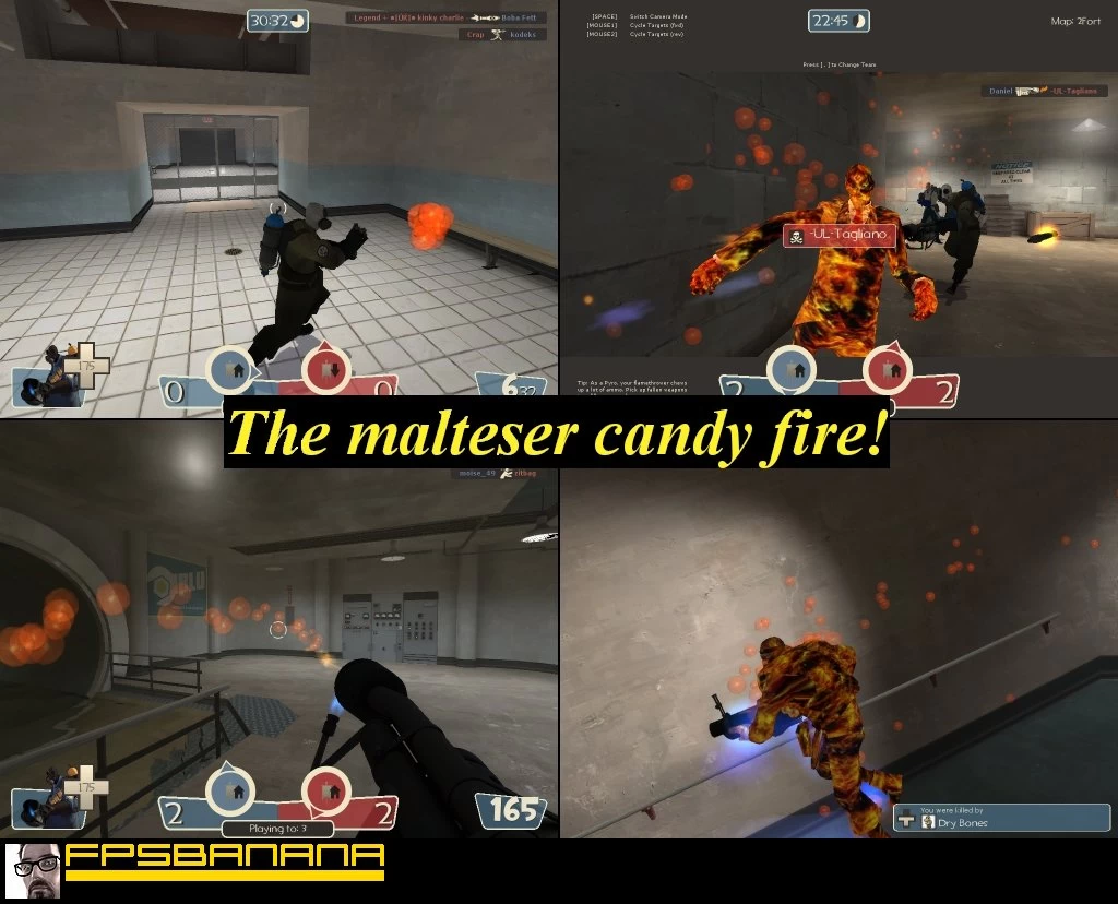 Malteser candy fire!