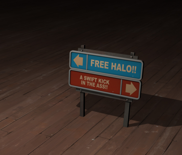 A swift kick in the halo