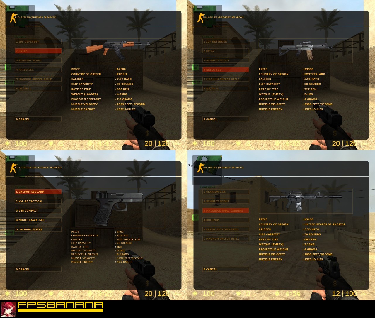 Hires Buy Menu Counter Strike Source Mods