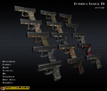Furious Glock 19 On Camo